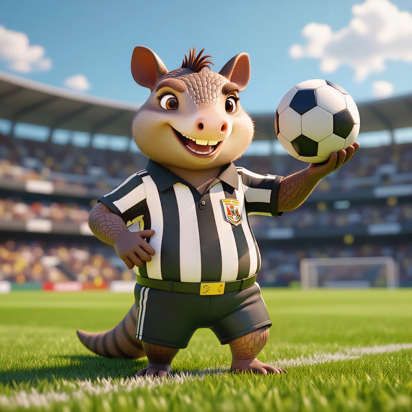 Armadillo Soccer Referee T Shirt | Custom made by  Dead-Armadillo.com™ | World Cup | Don't Get a Red Card