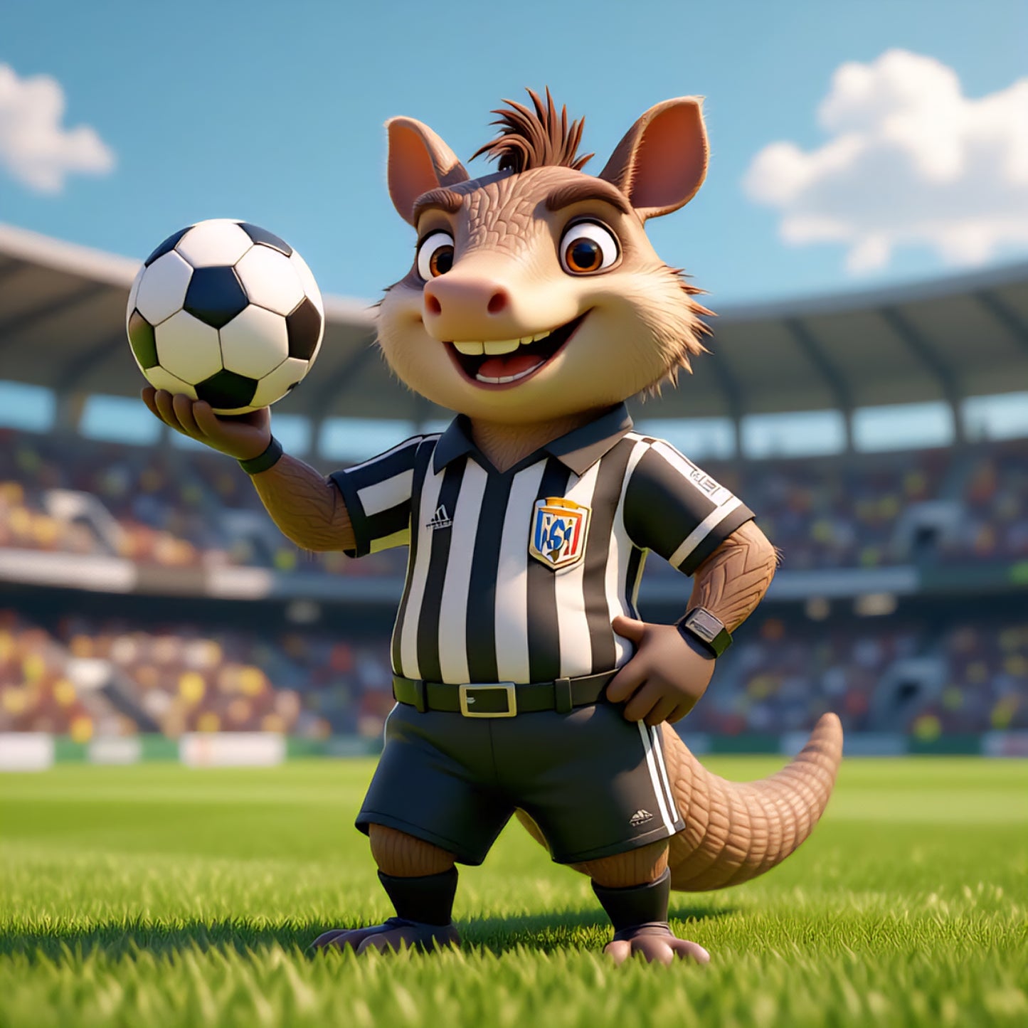 Armadillo Soccer Referee T Shirt | Custom made by  Dead-Armadillo.com™ | World Cup | Don't Get a Red Card