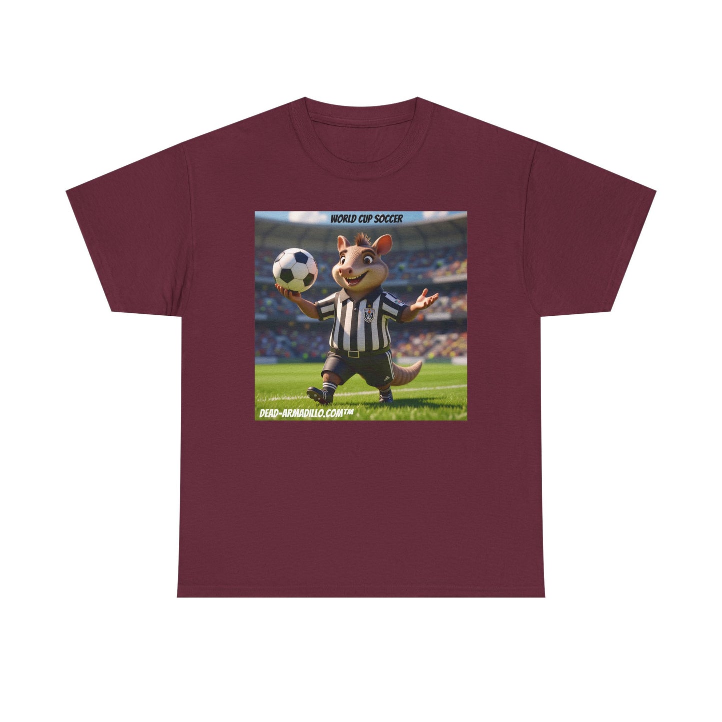 World Cup Soccer Graphic Tee | Referee | Custom made by Dead-Armadillo.com™ | Unisex Cotton T-Shirt | Sports Fans | Casual Wear | Gift for Soccer Lovers | Fun Sports Apparel"