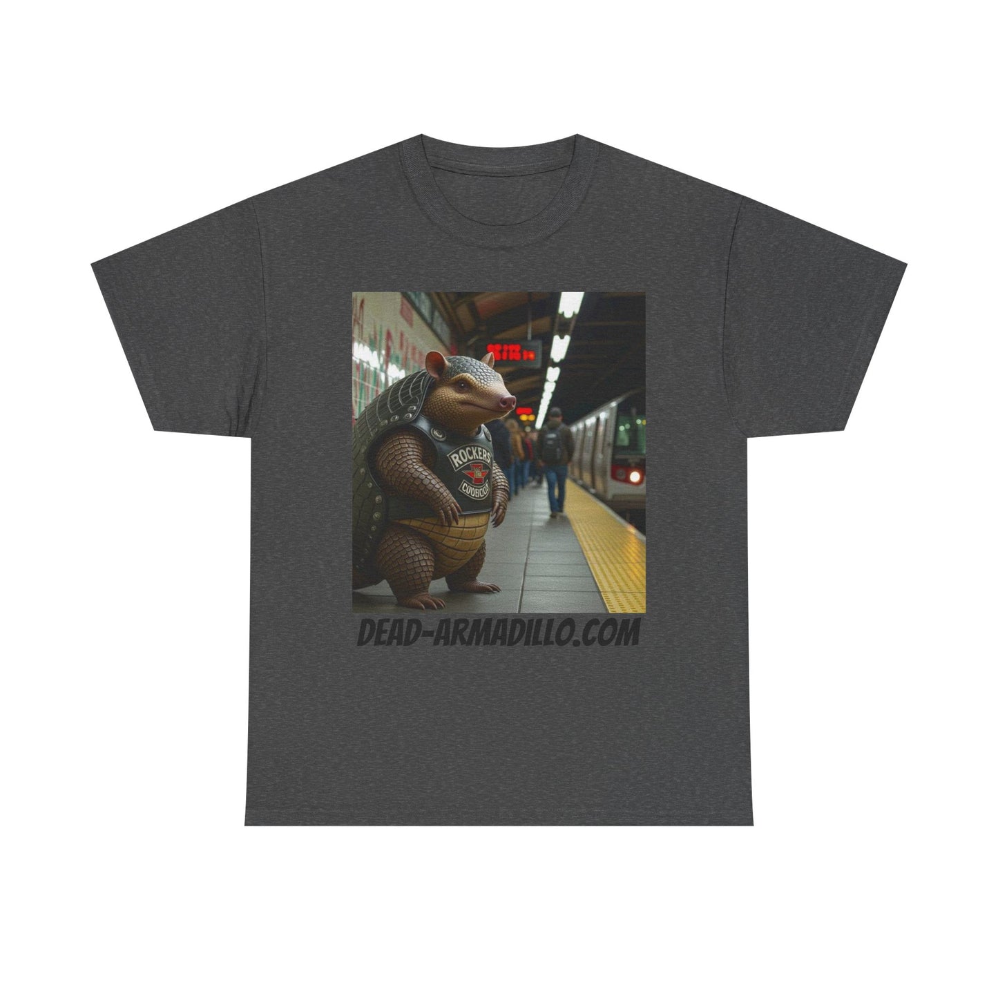 Graphic Tee | Armadillo Riding NYC Subway -| I Love New York | Quirky & Whimsical themed custom tees