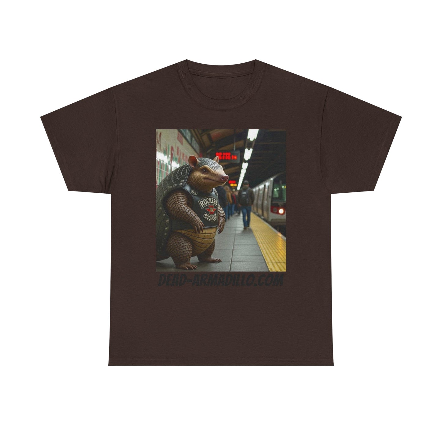Graphic Tee | Armadillo Riding NYC Subway -| I Love New York | Quirky & Whimsical themed custom tees