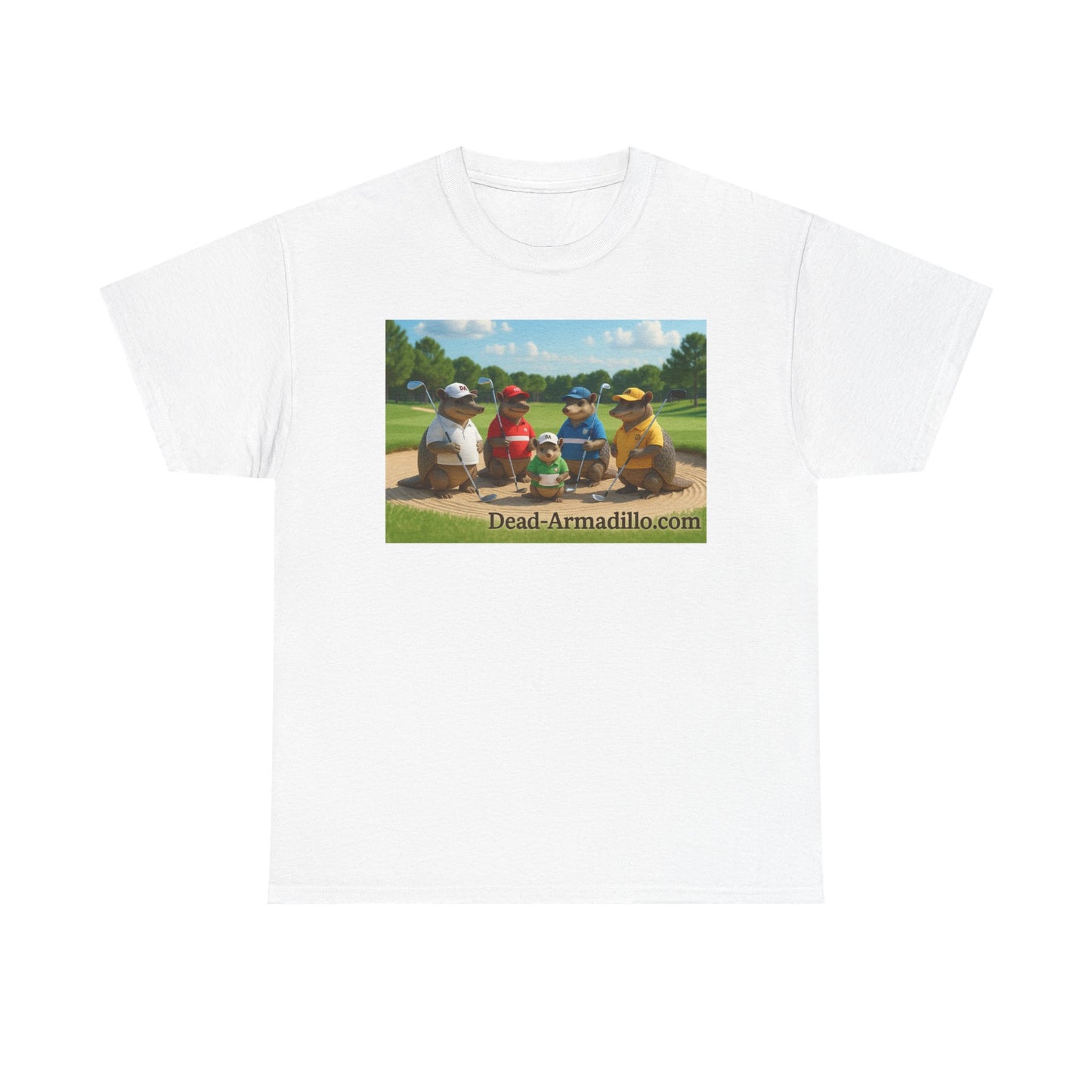 "Armadillo Golf T-Shirt | Funny Golf Gift | Great Day Group Photo Tee | Casual Wear| Birthday Celebrations | Unique Gift Idea | Graphic Tee"