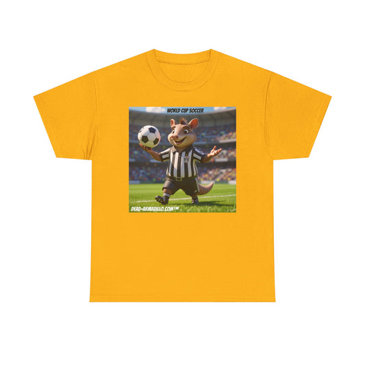 World Cup Soccer Graphic Tee | Referee | Custom made by  Dead-Armadillo.com™ | Unisex Cotton T-Shirt | Sports Fans | Casual Wear | Gift for Soccer Lovers | Fun Sports Apparel"