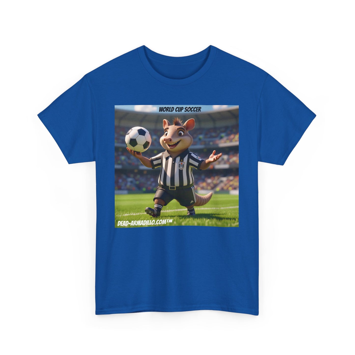 World Cup Soccer Graphic Tee | Referee | Custom made by Dead-Armadillo.com™ | Unisex Cotton T-Shirt | Sports Fans | Casual Wear | Gift for Soccer Lovers | Fun Sports Apparel"