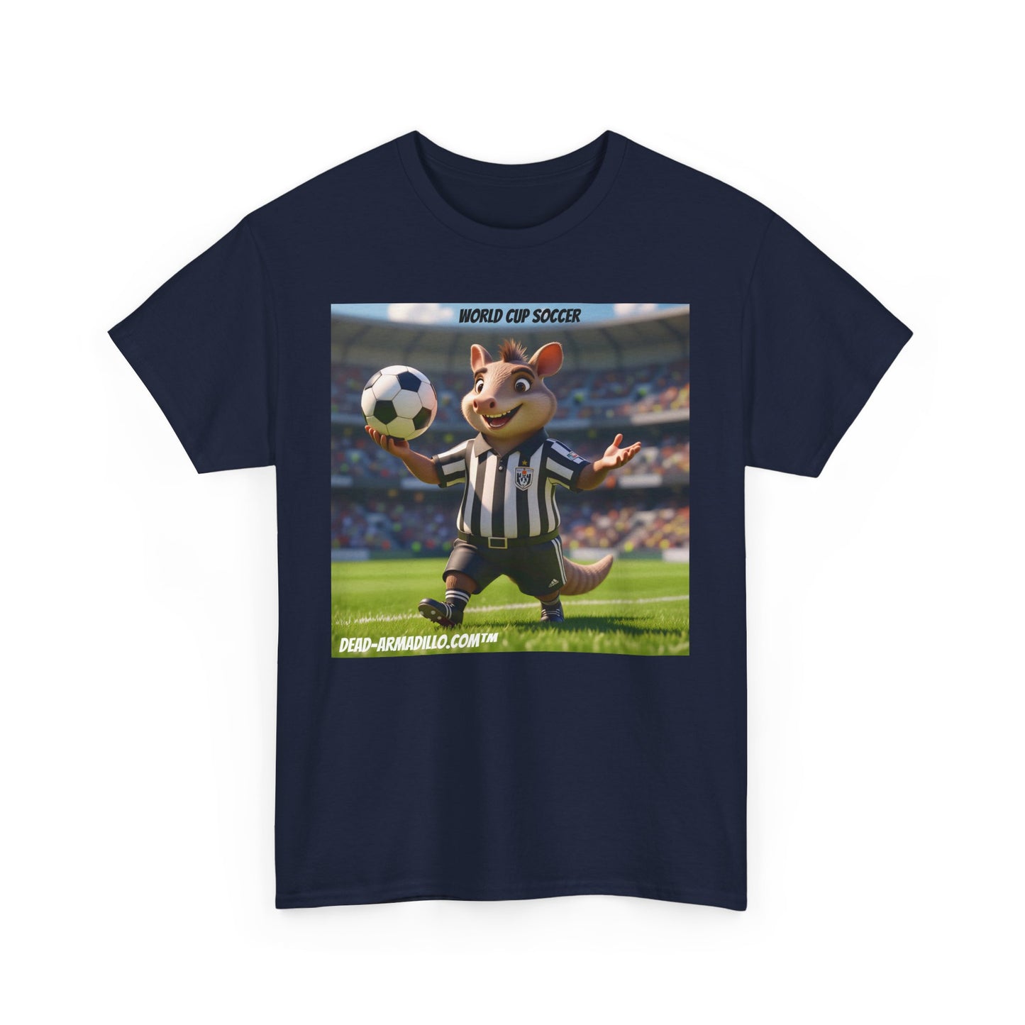 World Cup Soccer Graphic Tee | Referee | Custom made by Dead-Armadillo.com™ | Unisex Cotton T-Shirt | Sports Fans | Casual Wear | Gift for Soccer Lovers | Fun Sports Apparel"