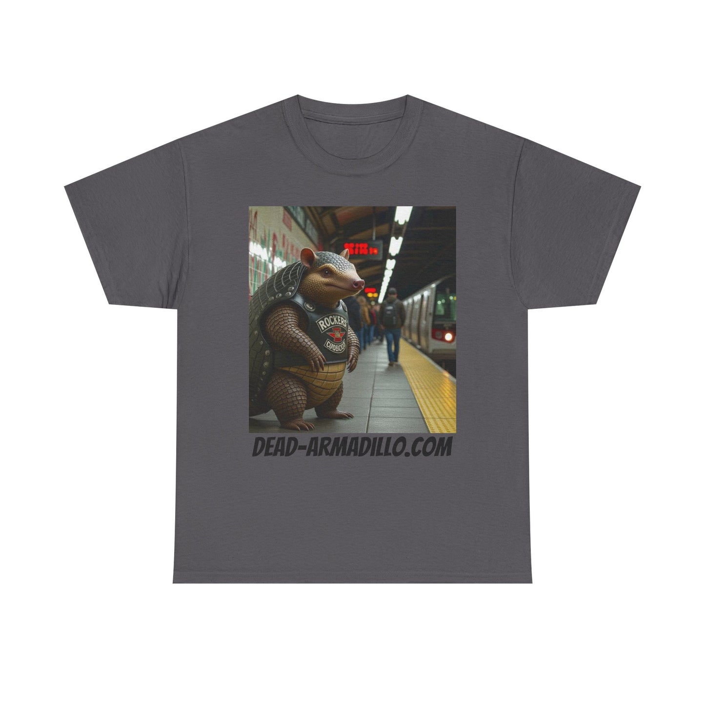 Graphic Tee | Armadillo Riding NYC Subway -| I Love New York | Quirky & Whimsical themed custom tees