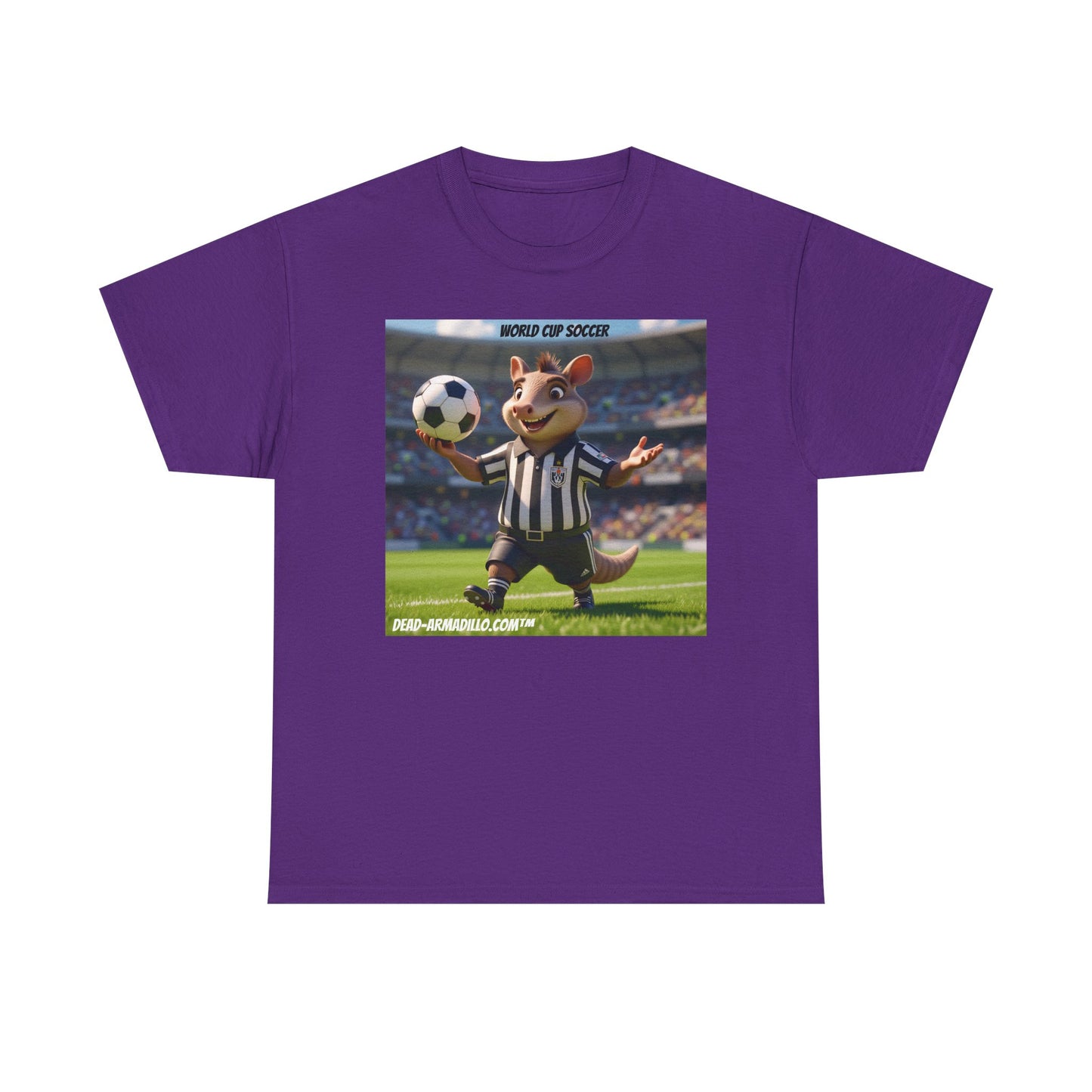World Cup Soccer Graphic Tee | Referee | Custom made by Dead-Armadillo.com™ | Unisex Cotton T-Shirt | Sports Fans | Casual Wear | Gift for Soccer Lovers | Fun Sports Apparel"