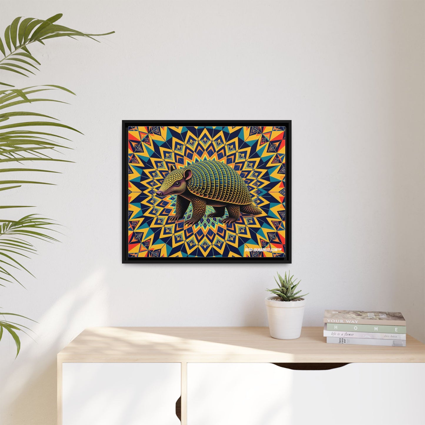 "Vibrant Armadillo Mandala Art" (24" x 20")