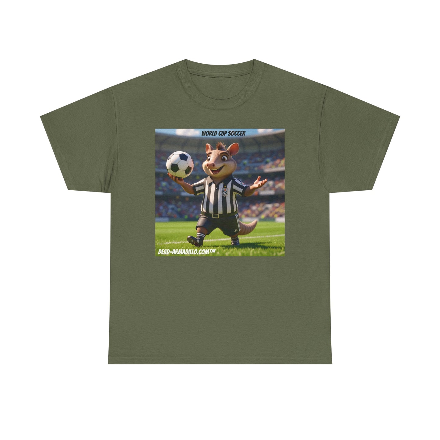 World Cup Soccer Graphic Tee | Referee | Custom made by Dead-Armadillo.com™ | Unisex Cotton T-Shirt | Sports Fans | Casual Wear | Gift for Soccer Lovers | Fun Sports Apparel"