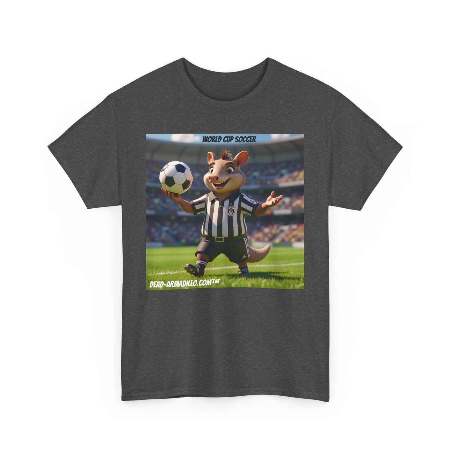 World Cup Soccer Graphic Tee | Referee | Custom made by Dead-Armadillo.com™ | Unisex Cotton T-Shirt | Sports Fans | Casual Wear | Gift for Soccer Lovers | Fun Sports Apparel"