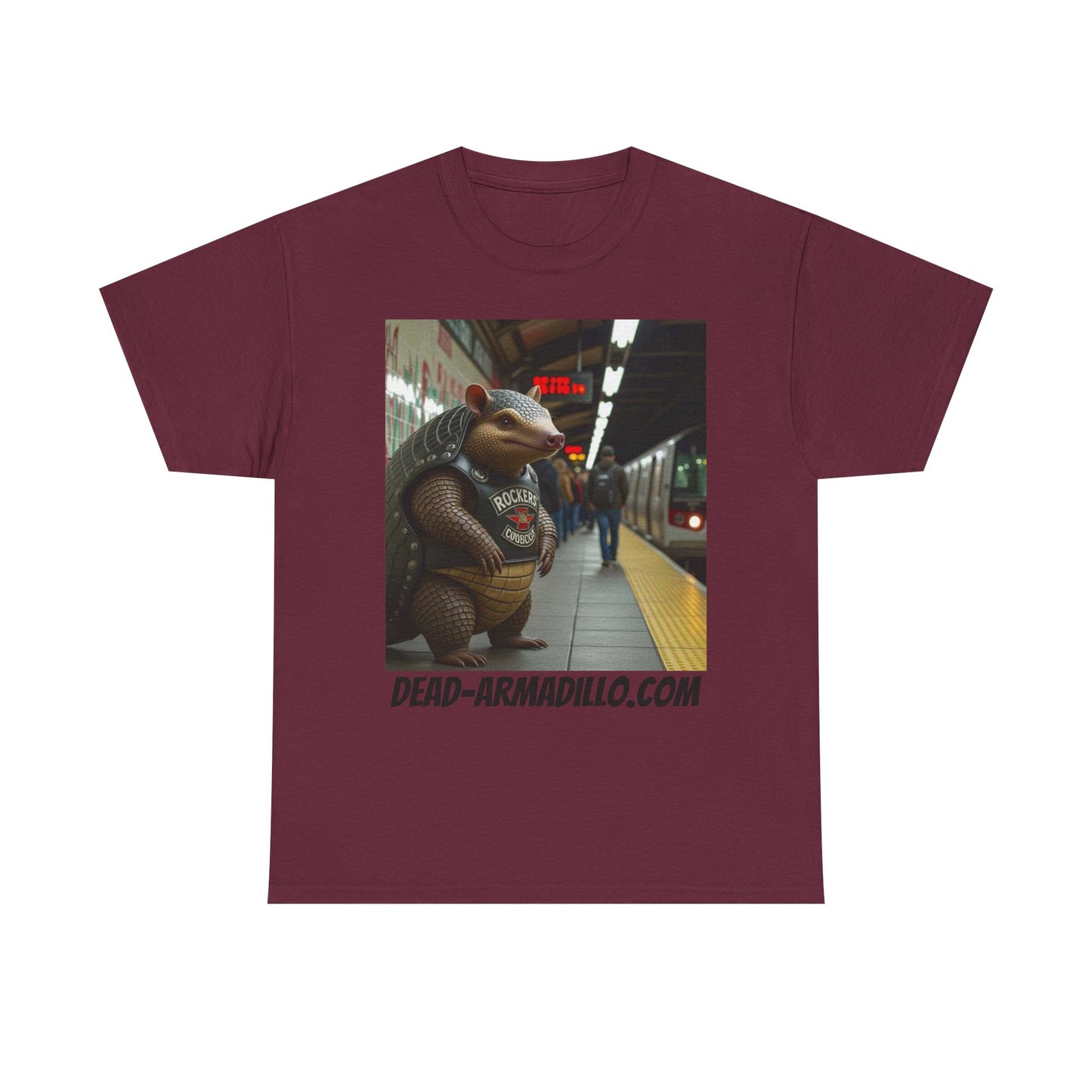 Graphic Tee | Armadillo Riding NYC Subway -| I Love New York | Quirky & Whimsical themed custom tees