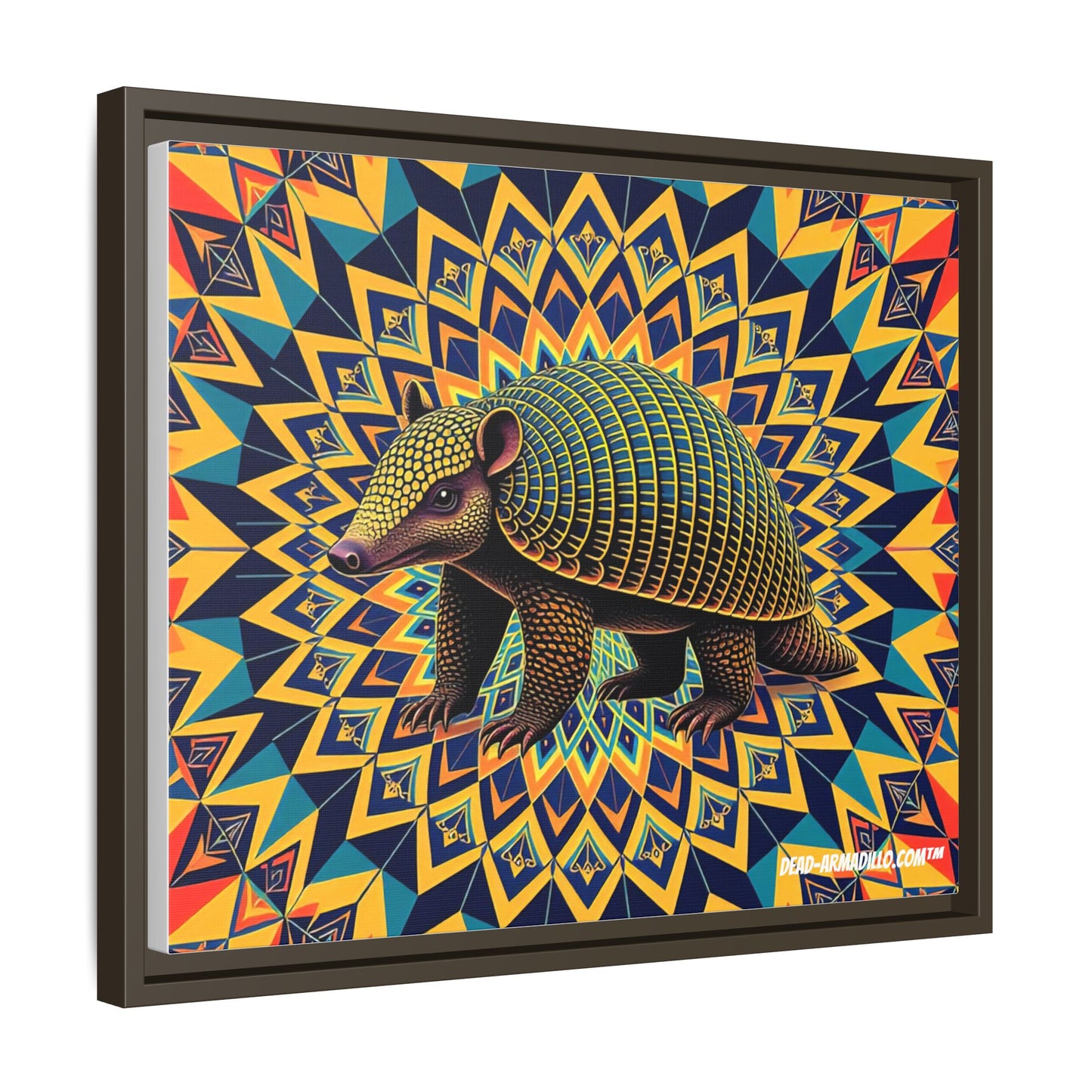 "Vibrant Armadillo Mandala Art" (24" x 36")