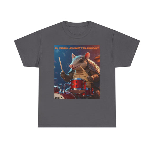 Arlo the Drumming Armadillo | Official Business Mascot | T-Shirt
