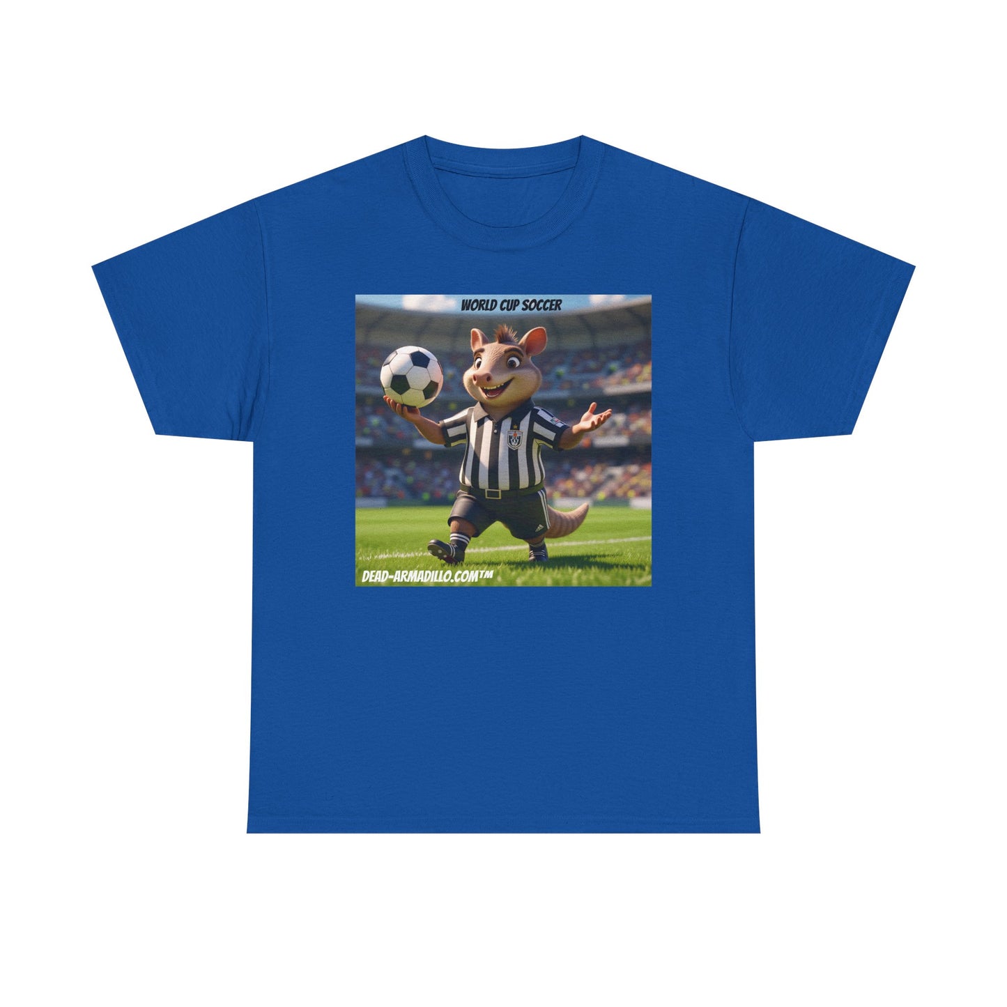 World Cup Soccer Graphic Tee | Referee | Custom made by Dead-Armadillo.com™ | Unisex Cotton T-Shirt | Sports Fans | Casual Wear | Gift for Soccer Lovers | Fun Sports Apparel"