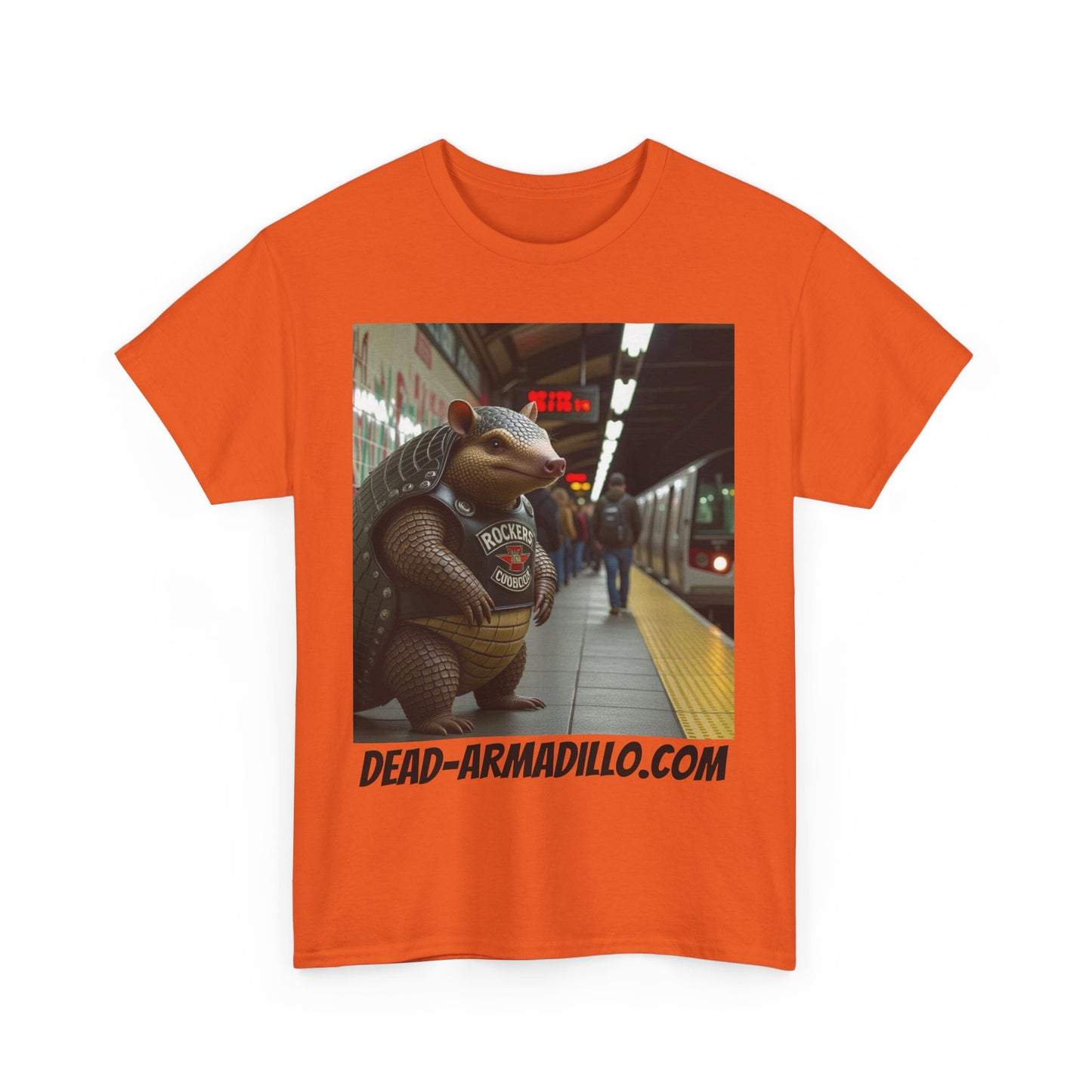Graphic Tee | Armadillo Riding NYC Subway -| I Love New York | Quirky & Whimsical themed custom tees