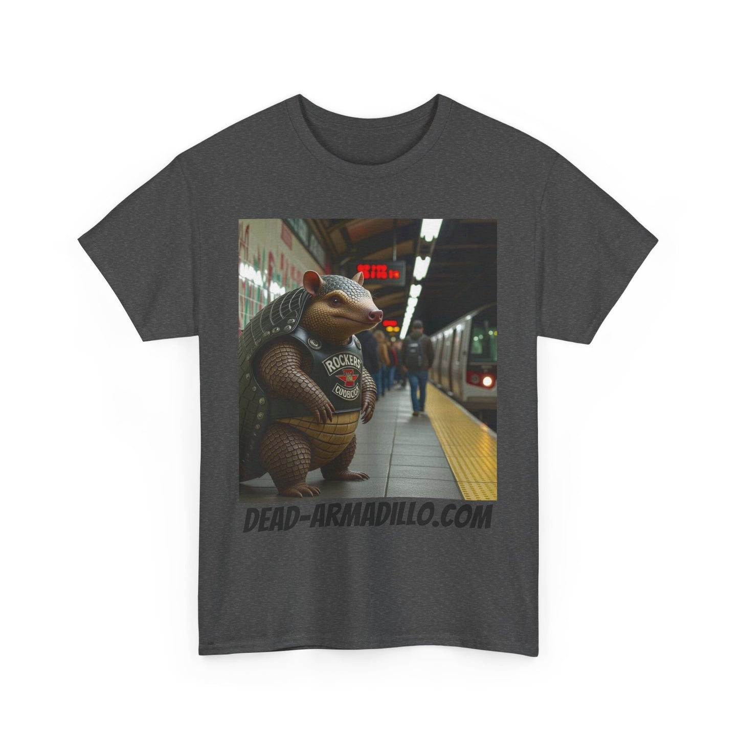 Graphic Tee | Armadillo Riding NYC Subway -| I Love New York | Quirky & Whimsical themed custom tees