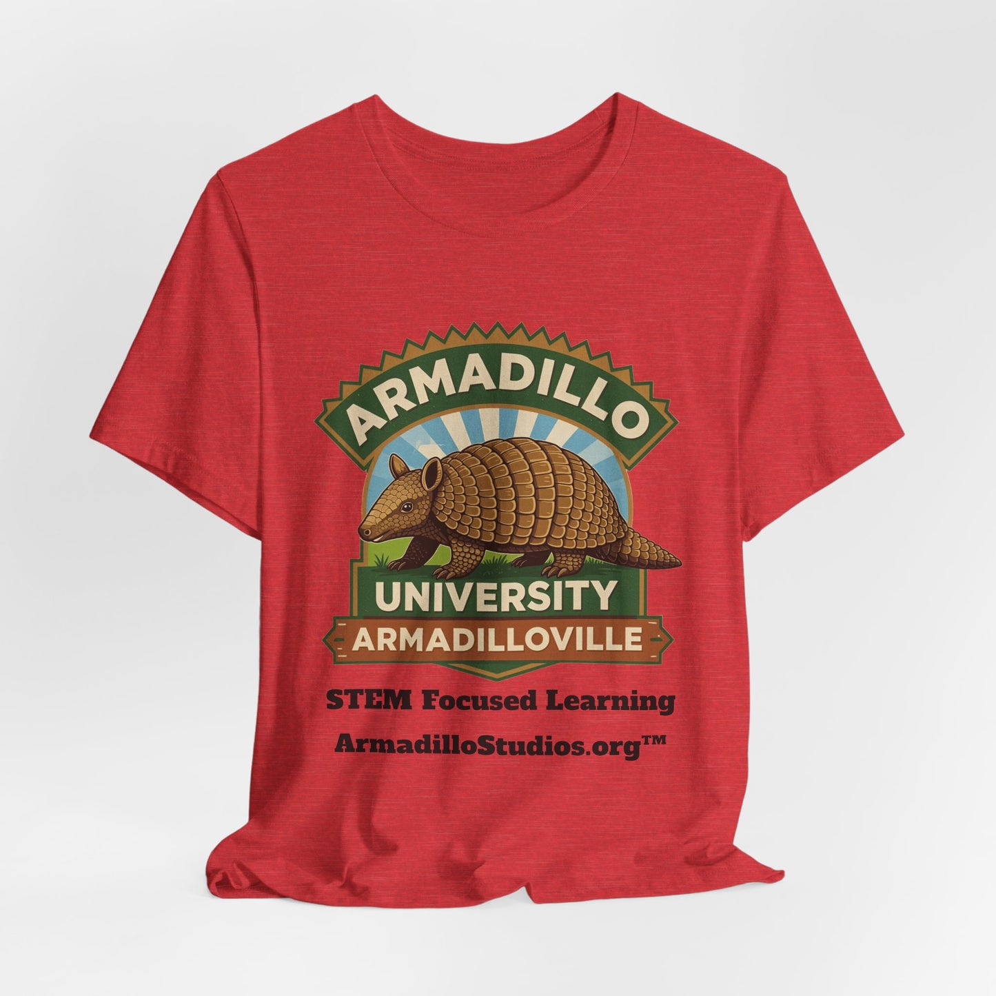 Armadillo University Classic Tee | Premium Bella+Canvas 3001 | ArmadilloStudios.org™