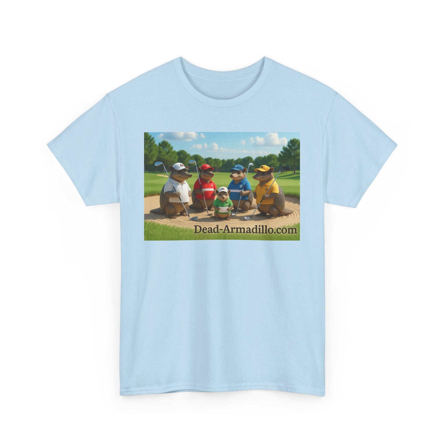 "Armadillo Golf T-Shirt | Funny Golf Gift | Great Day Group Photo Tee | Casual Wear| Birthday Celebrations | Unique Gift Idea | Graphic Tee"