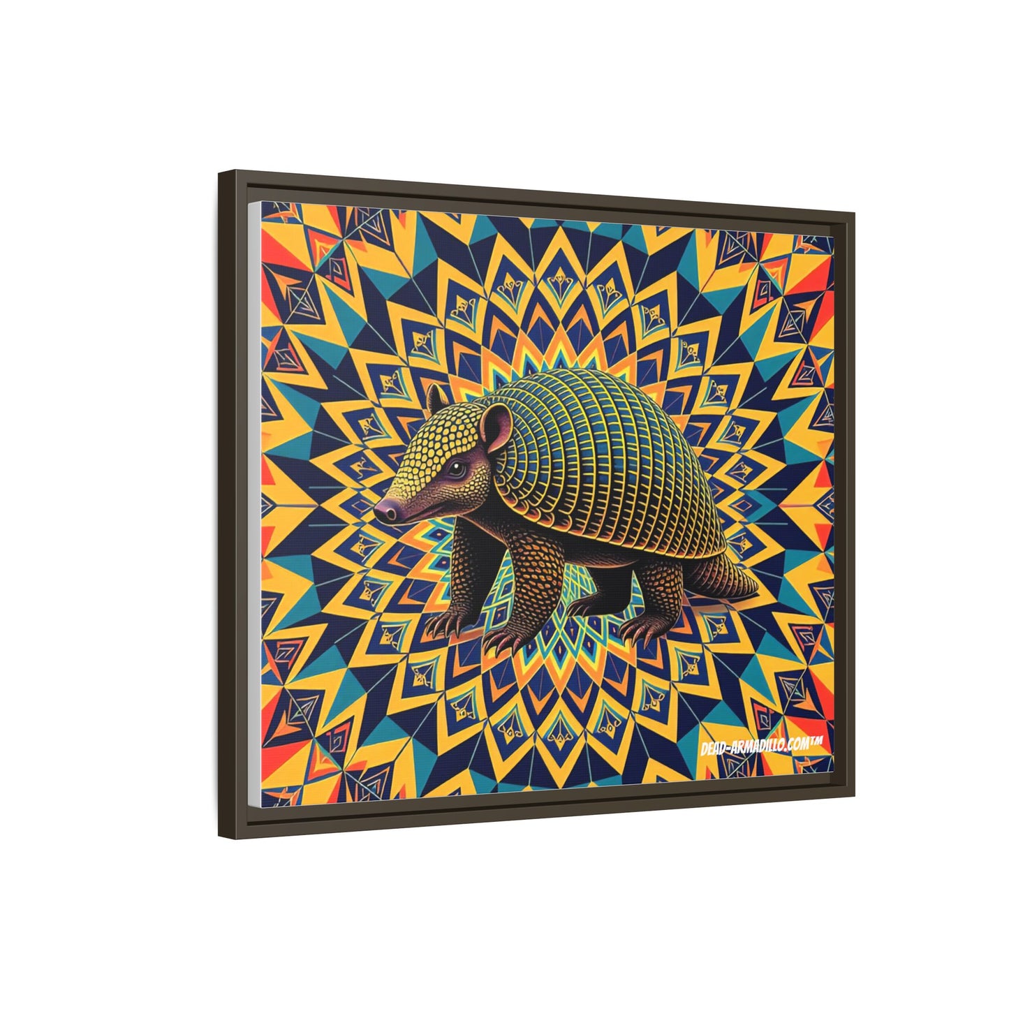 "Vibrant Armadillo Mandala Art"  (16"x 20")