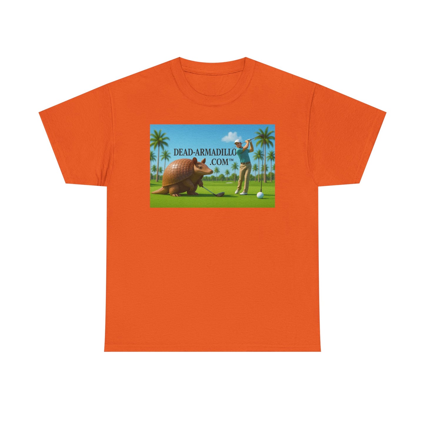 Camisetas de golf personalizadas para hombre con temática de armadillo | de Dead-Armadillo.com™ | Casual | Algodón resistente