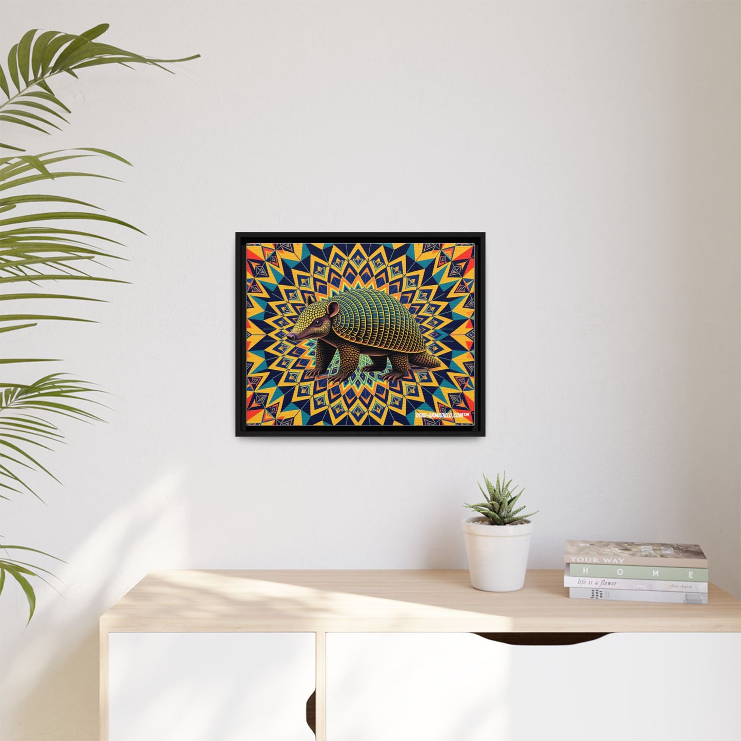 "Vibrant Armadillo Mandala Art" (24" x 20")