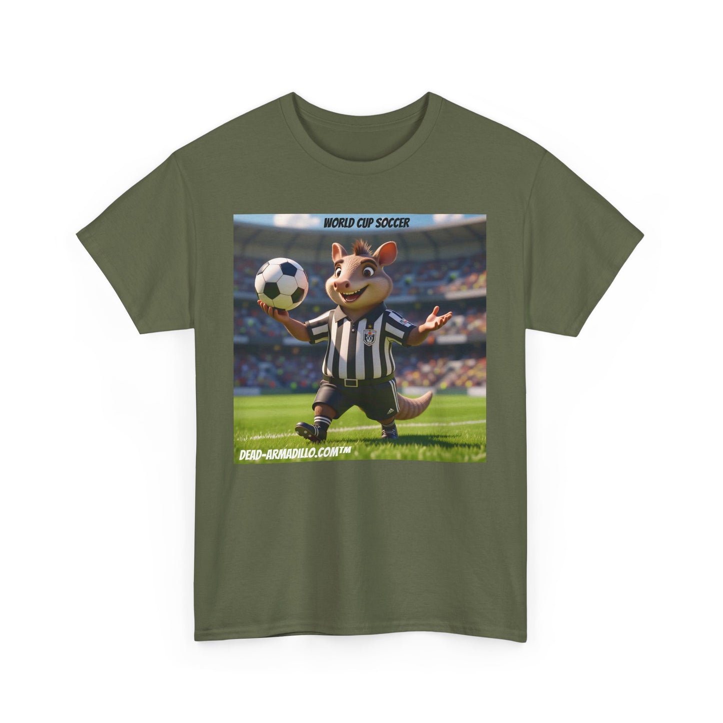 World Cup Soccer Graphic Tee | Referee | Custom made by Dead-Armadillo.com™ | Unisex Cotton T-Shirt | Sports Fans | Casual Wear | Gift for Soccer Lovers | Fun Sports Apparel"