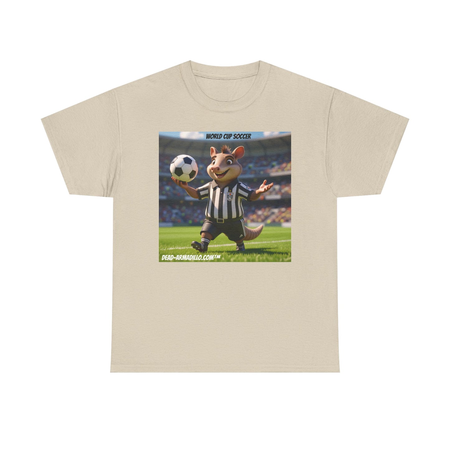 World Cup Soccer Graphic Tee | Referee | Custom made by Dead-Armadillo.com™ | Unisex Cotton T-Shirt | Sports Fans | Casual Wear | Gift for Soccer Lovers | Fun Sports Apparel"