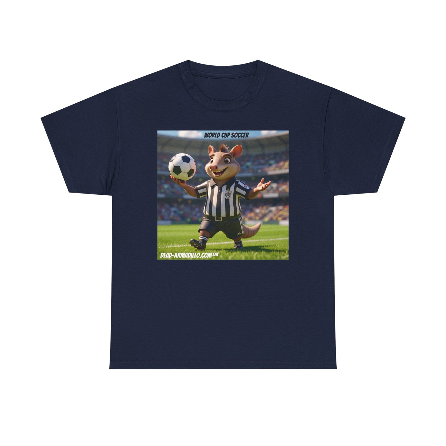 World Cup Soccer Graphic Tee | Referee | Custom made by Dead-Armadillo.com™ | Unisex Cotton T-Shirt | Sports Fans | Casual Wear | Gift for Soccer Lovers | Fun Sports Apparel"