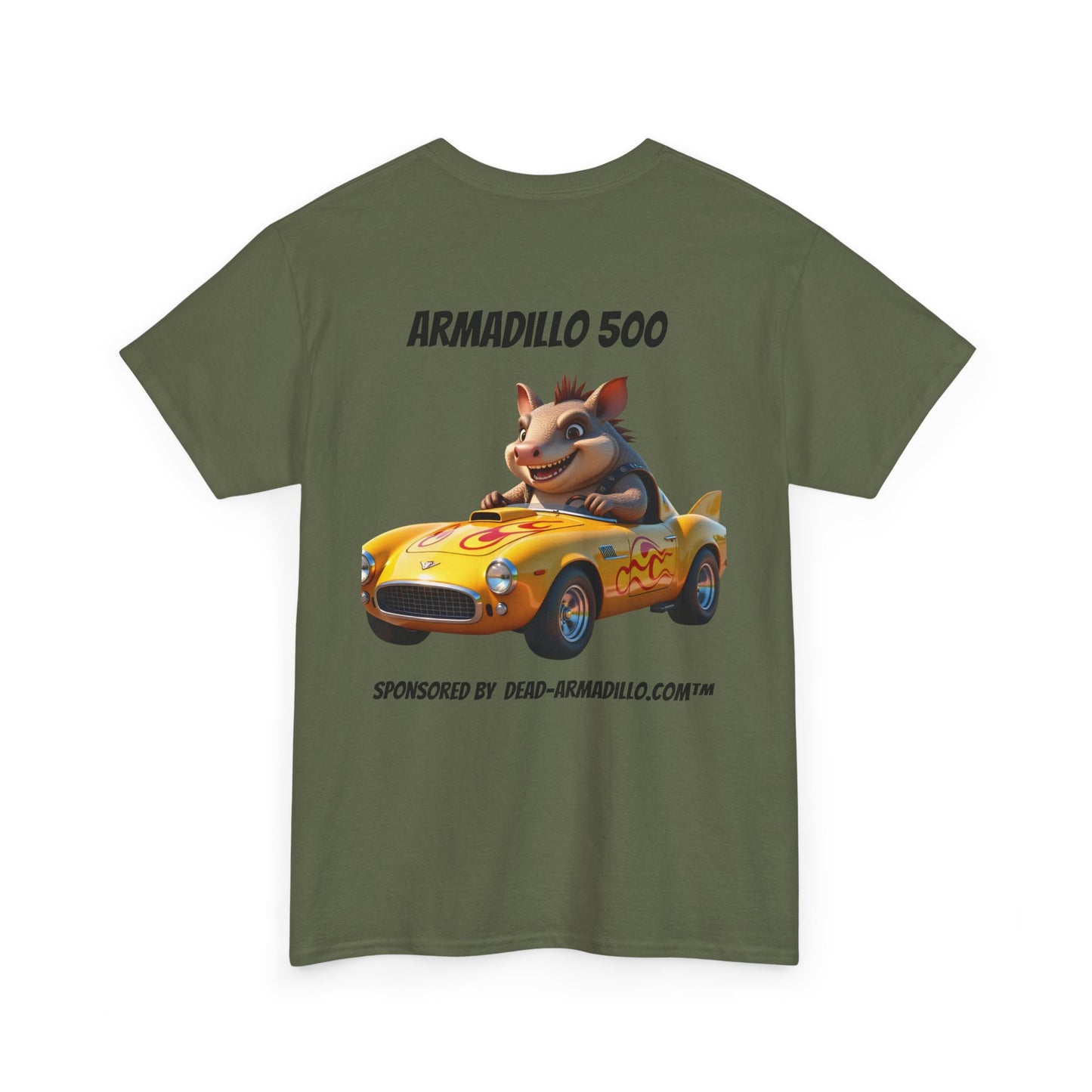 Dead-Armadillo.com | Car Racing Team | Fun Gift for Car Lovers | Unisex Cotton Shirt for Birthdays, Casual Wear, Road Trip Tee