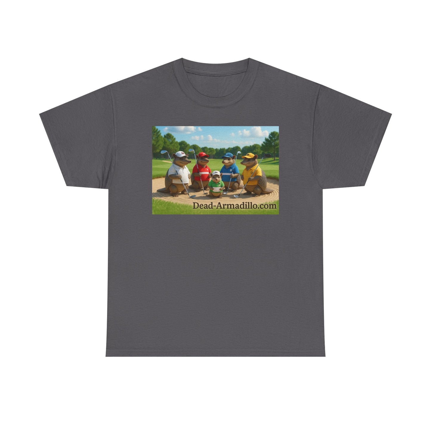 "Armadillo Golf T-Shirt | Funny Golf Gift | Great Day Group Photo Tee | Casual Wear| Birthday Celebrations | Unique Gift Idea | Graphic Tee"