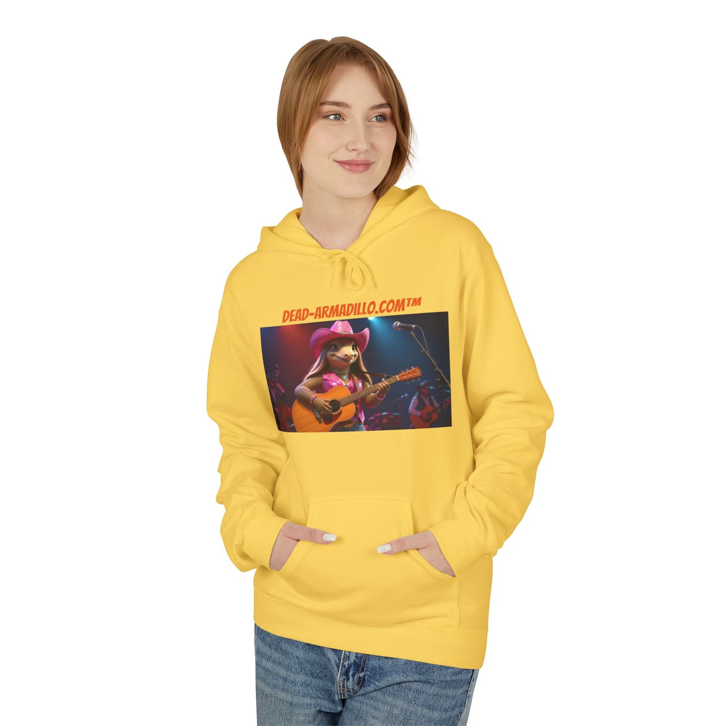 Custom Fleece Hoodie | created by Dead-Armadillo.com™ | Unisex Midweight | Adult Sized | Softstyle Fleece Hoodie