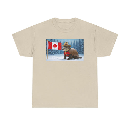 Armadillo Canadian Flag Tee | Funny Animal Shirt | Unisex Graphic Tee | Canada Day Gift