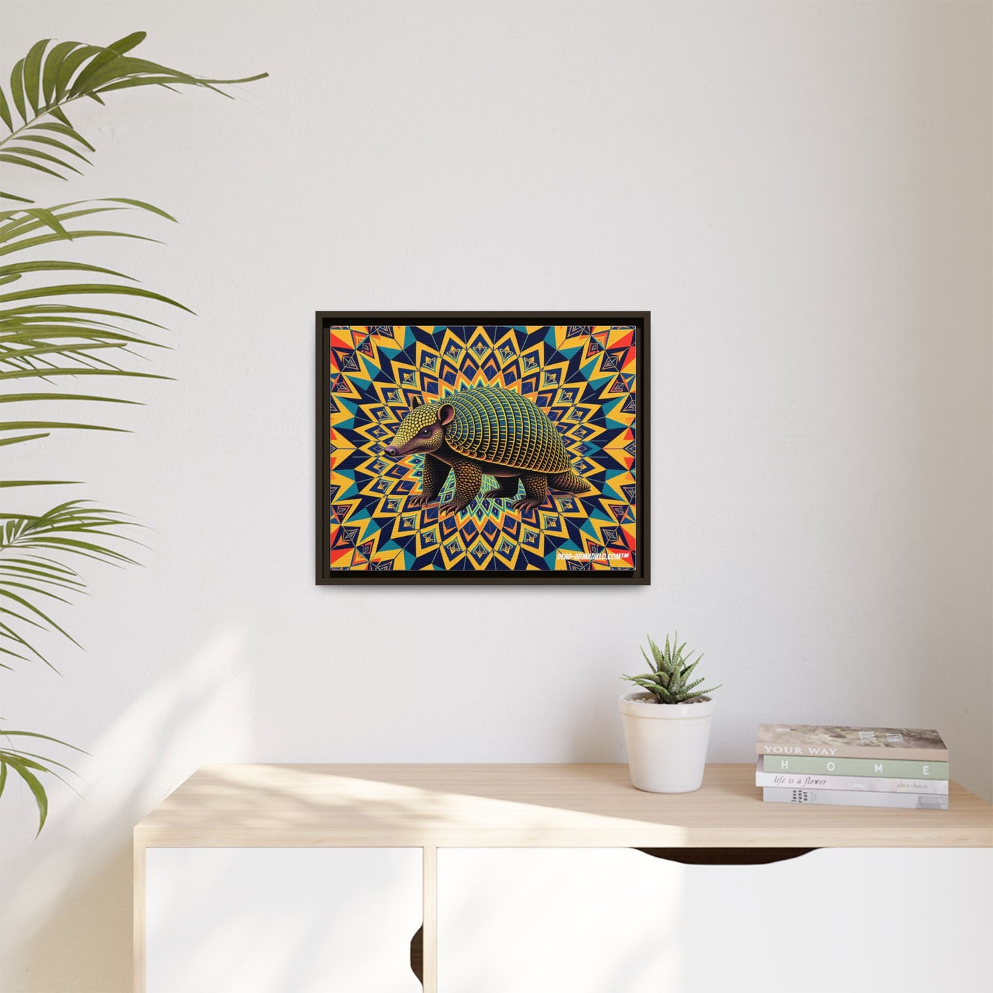 "Vibrant Armadillo Mandala Art"  (16"x 20")