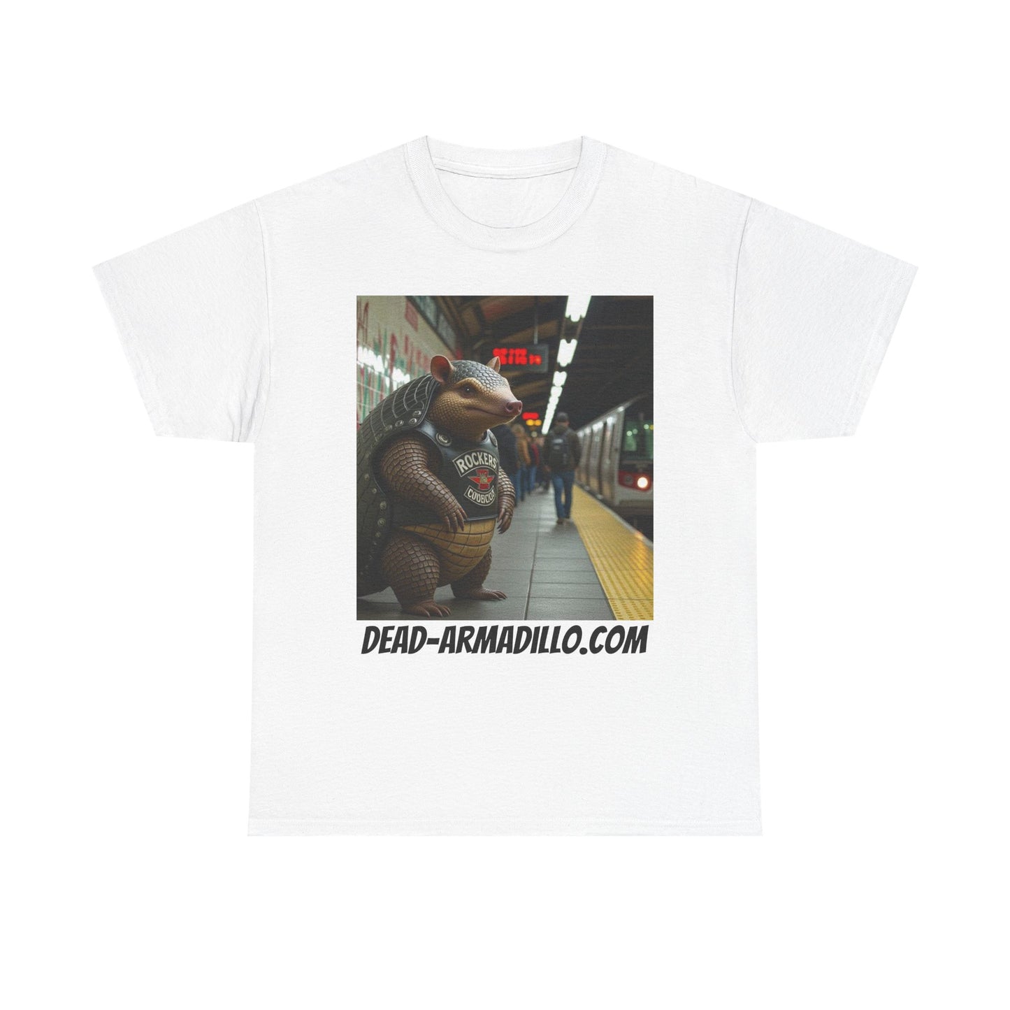 Graphic Tee | Armadillo Riding NYC Subway -| I Love New York | Quirky & Whimsical themed custom tees