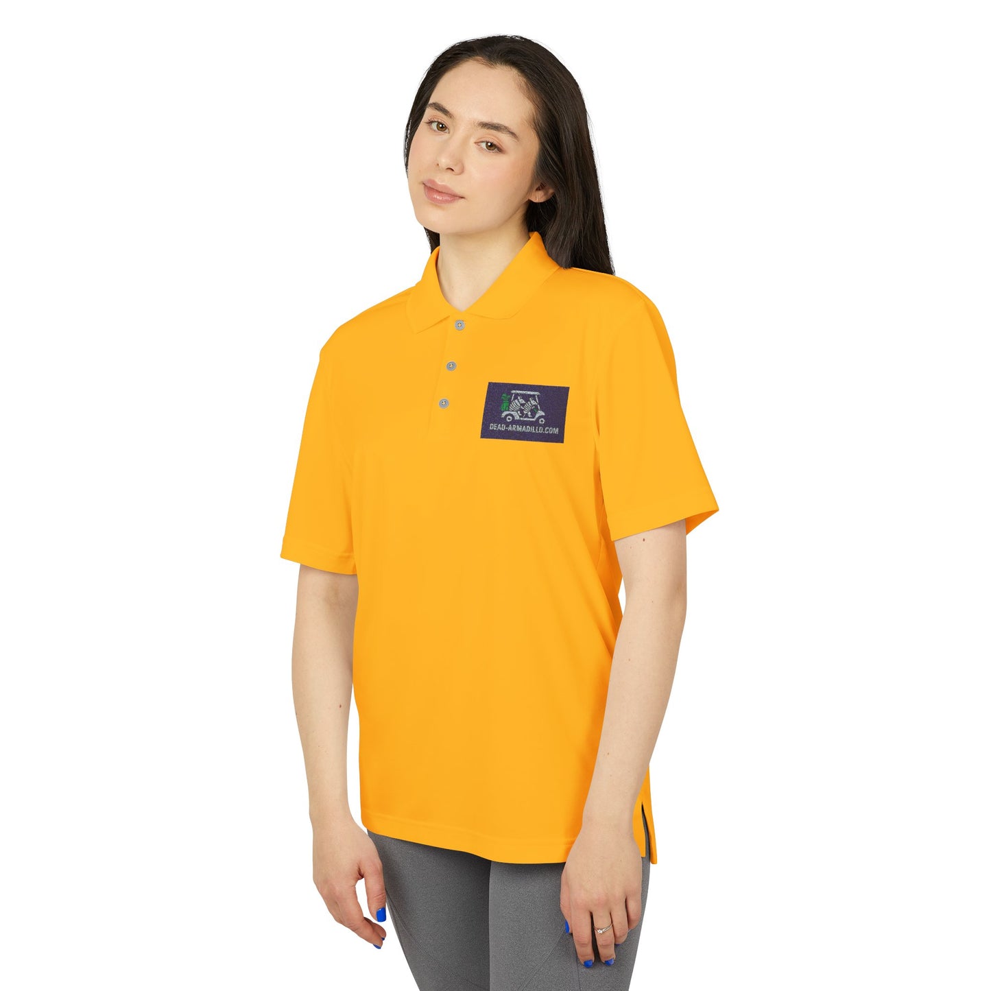 Polo Shirt | Armadillo Themed | Custom Embroidered Adidas | Unisex Golf Polo |
