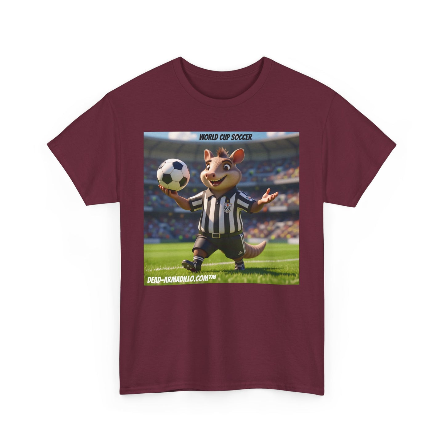 World Cup Soccer Graphic Tee | Referee | Custom made by Dead-Armadillo.com™ | Unisex Cotton T-Shirt | Sports Fans | Casual Wear | Gift for Soccer Lovers | Fun Sports Apparel"