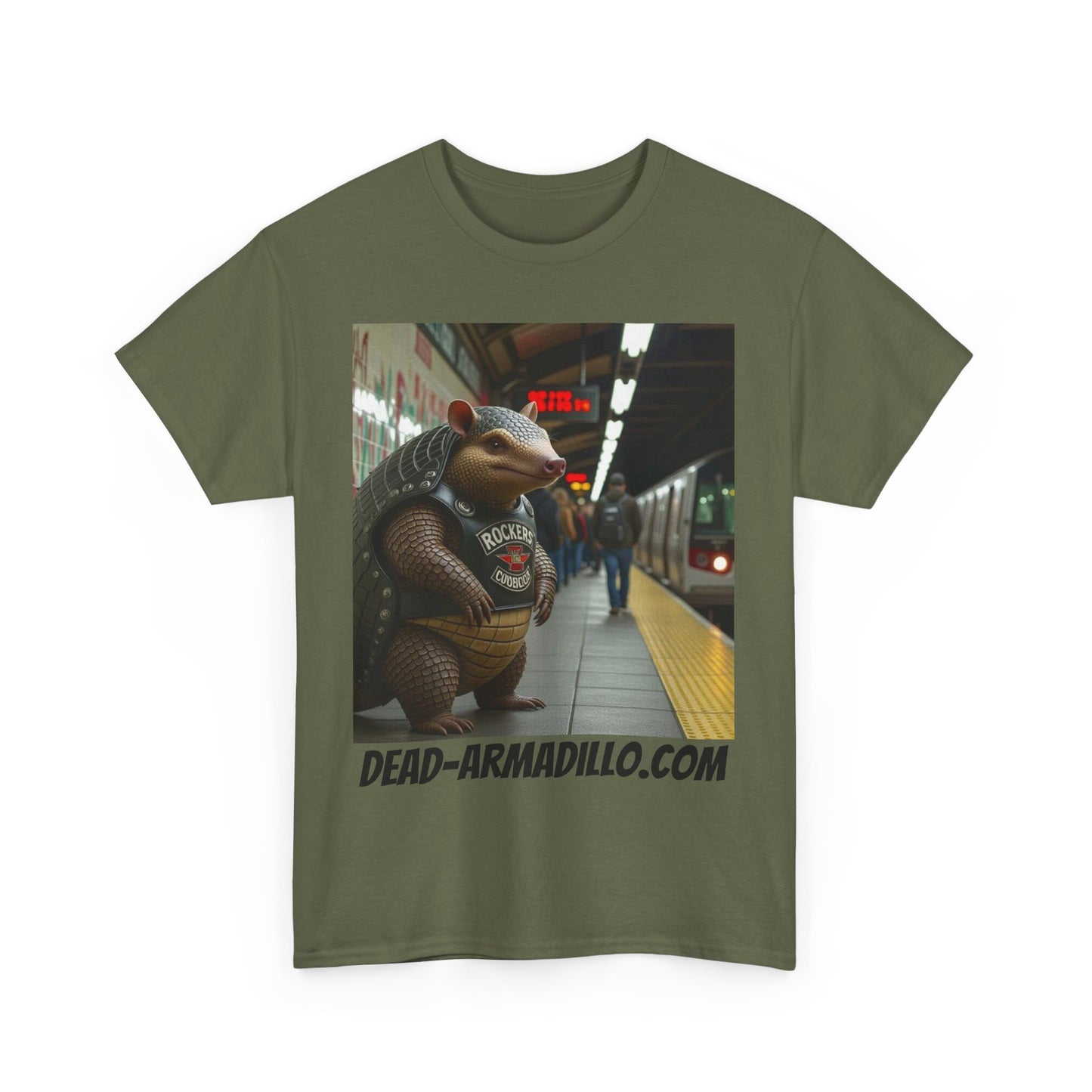 Graphic Tee | Armadillo Riding NYC Subway -| I Love New York | Quirky & Whimsical themed custom tees