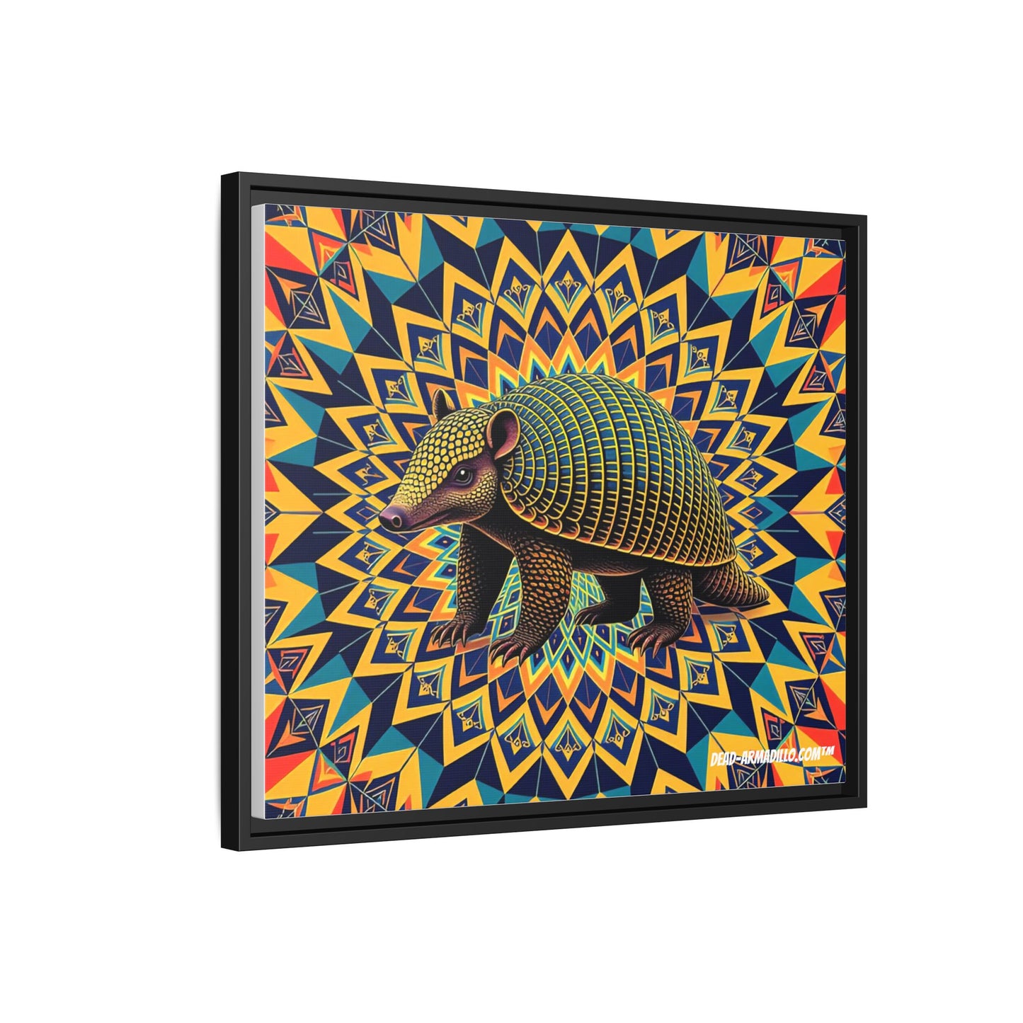 "Vibrant Armadillo Mandala Art" (24" x 36")