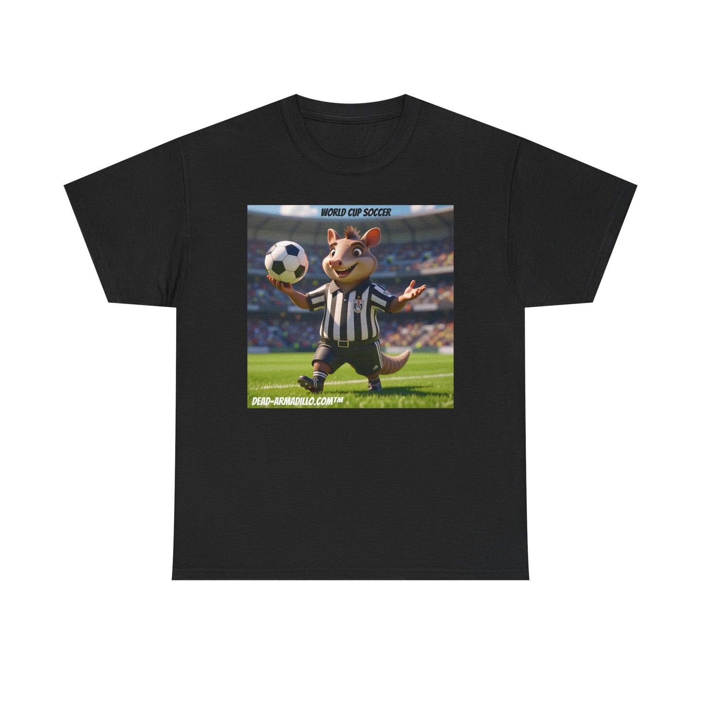 World Cup Soccer Graphic Tee | Referee | Custom made by Dead-Armadillo.com™ | Unisex Cotton T-Shirt | Sports Fans | Casual Wear | Gift for Soccer Lovers | Fun Sports Apparel"