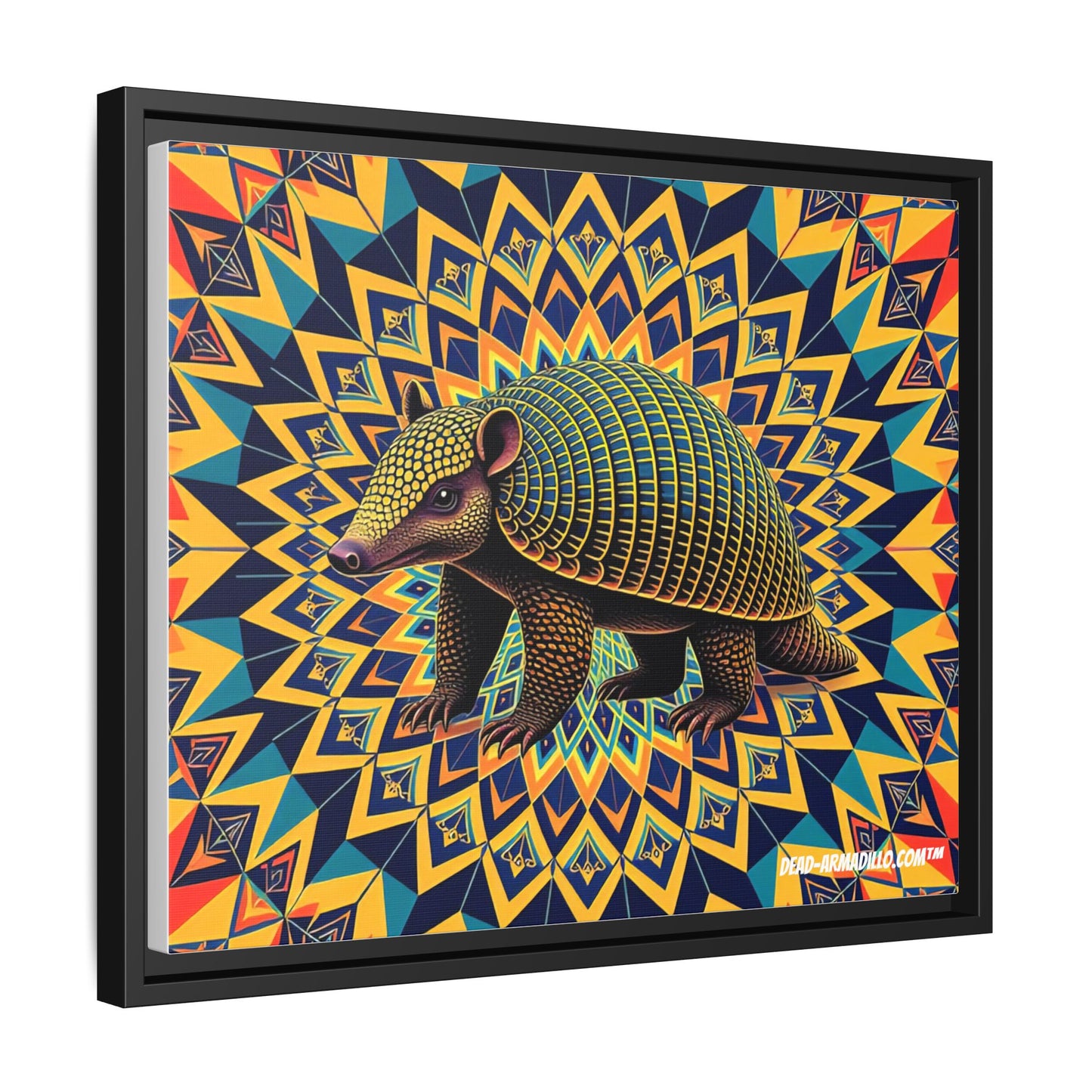 "Vibrant Armadillo Mandala Art" (24" x 36")