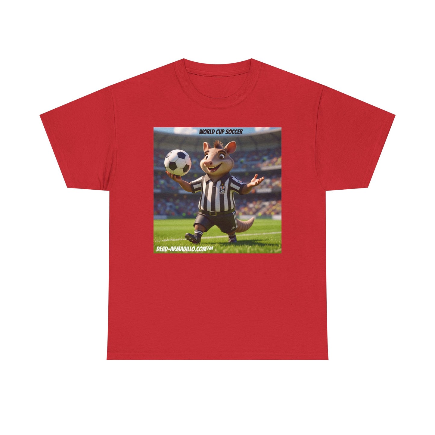 World Cup Soccer Graphic Tee | Referee | Custom made by Dead-Armadillo.com™ | Unisex Cotton T-Shirt | Sports Fans | Casual Wear | Gift for Soccer Lovers | Fun Sports Apparel"