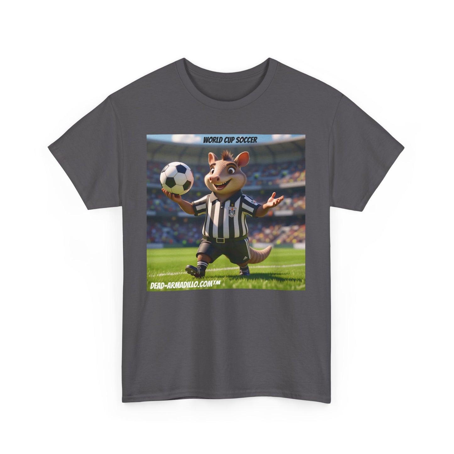 World Cup Soccer Graphic Tee | Referee | Custom made by Dead-Armadillo.com™ | Unisex Cotton T-Shirt | Sports Fans | Casual Wear | Gift for Soccer Lovers | Fun Sports Apparel"