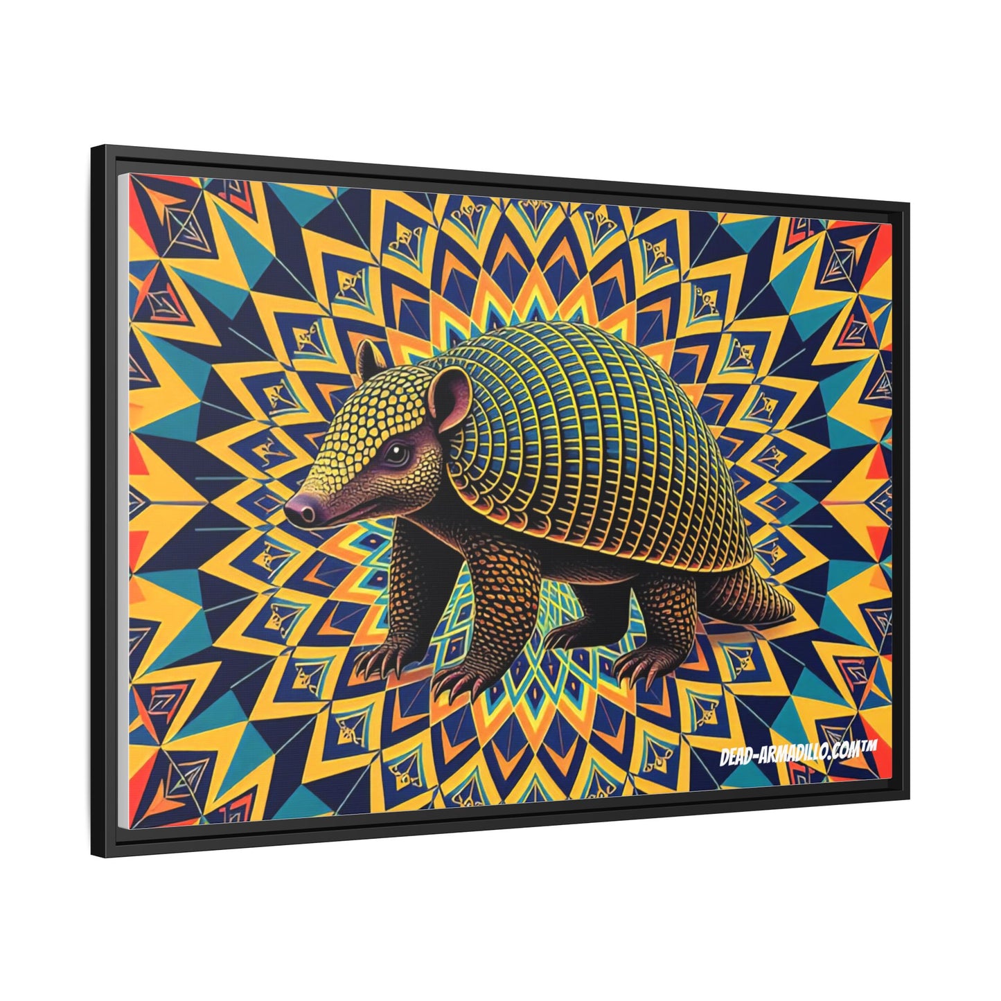 "Vibrant Armadillo Mandala Art" (24" x 36")