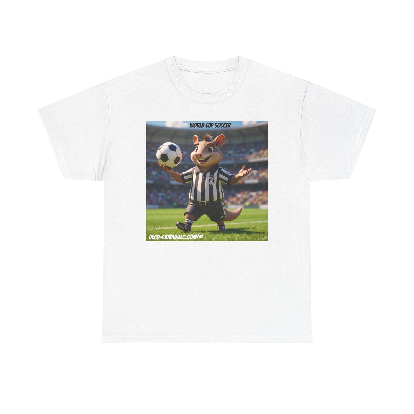 World Cup Soccer Graphic Tee | Referee | Custom made by Dead-Armadillo.com™ | Unisex Cotton T-Shirt | Sports Fans | Casual Wear | Gift for Soccer Lovers | Fun Sports Apparel"