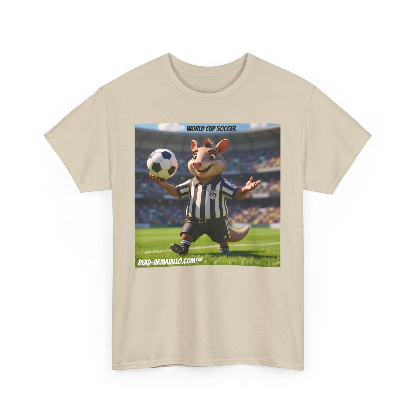 World Cup Soccer Graphic Tee | Referee | Custom made by Dead-Armadillo.com™ | Unisex Cotton T-Shirt | Sports Fans | Casual Wear | Gift for Soccer Lovers | Fun Sports Apparel"