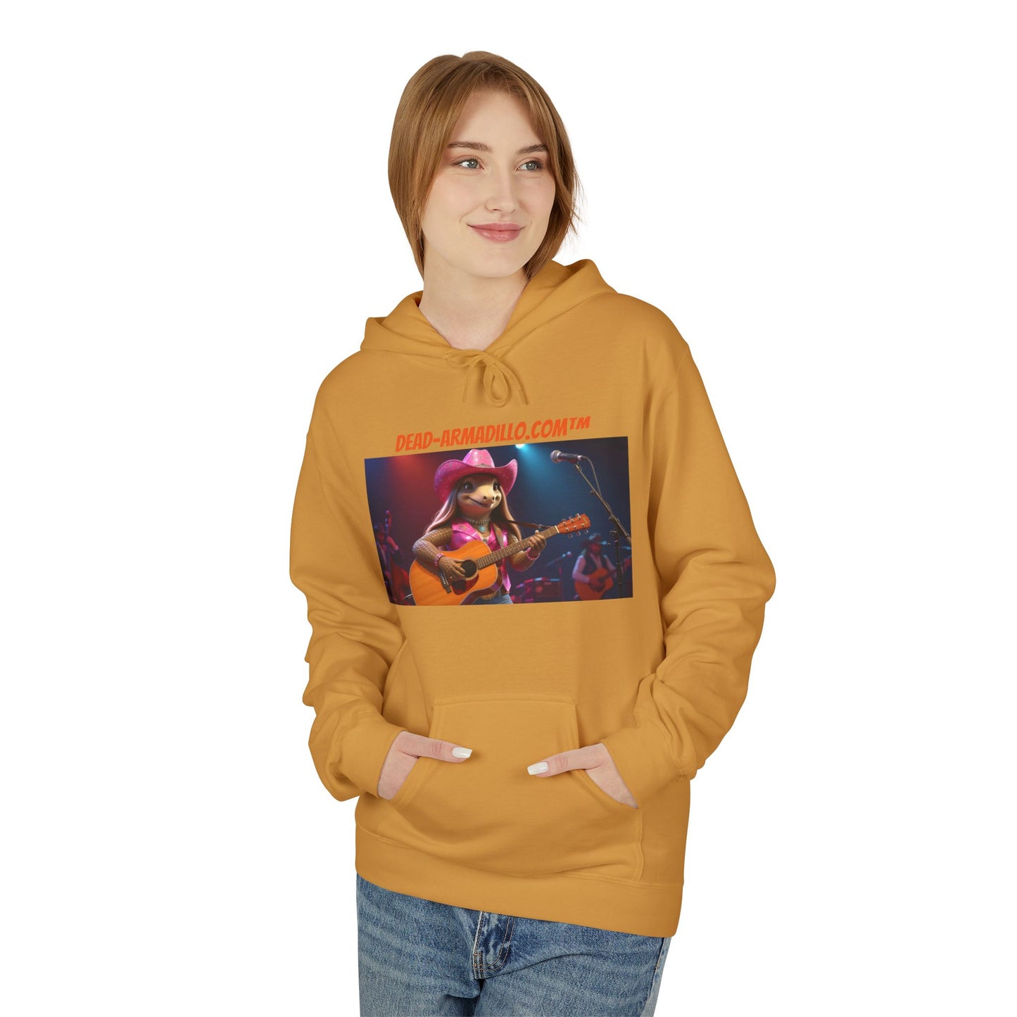 Custom Fleece Hoodie | created by Dead-Armadillo.com™ | Unisex Midweight | Adult Sized | Softstyle Fleece Hoodie