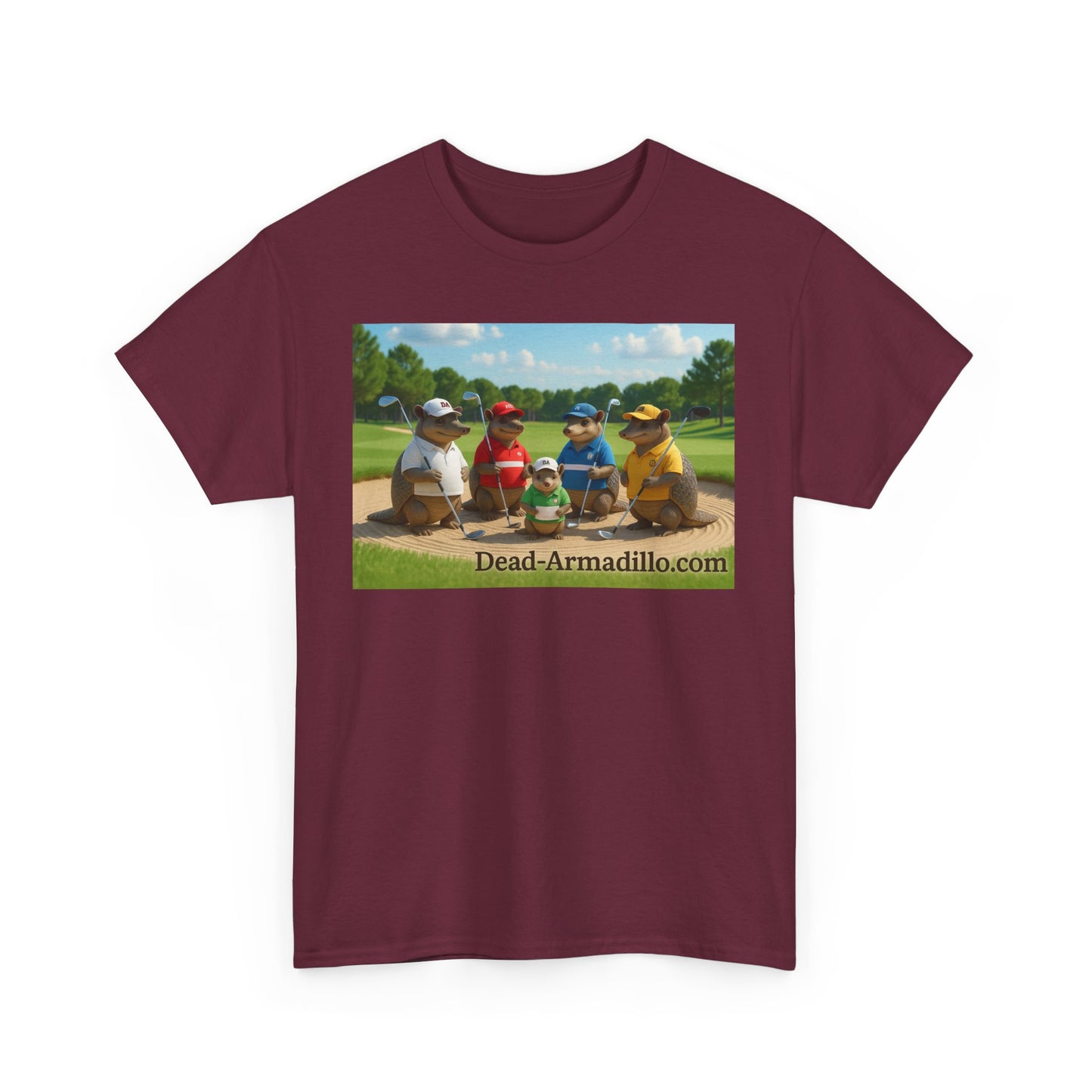 "Armadillo Golf T-Shirt | Funny Golf Gift | Great Day Group Photo Tee | Casual Wear| Birthday Celebrations | Unique Gift Idea | Graphic Tee"