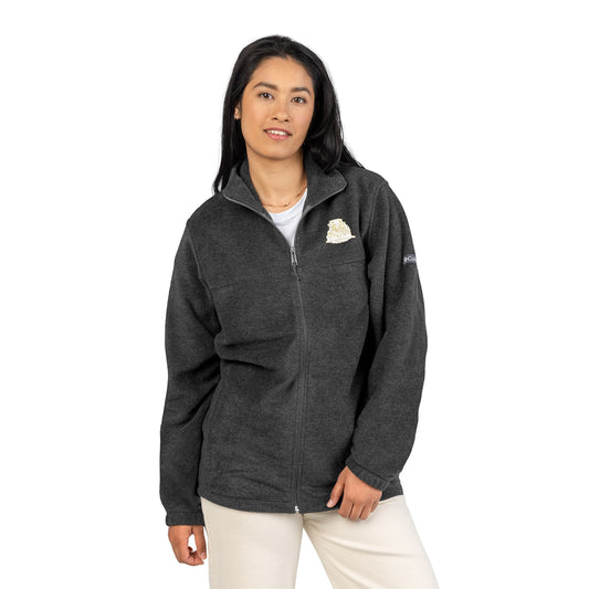 Women's Columbia Fleece Jacket | Custom Embroidered Golf Design | Quarter-Zip Pullover | Dead-Armadillo.com™