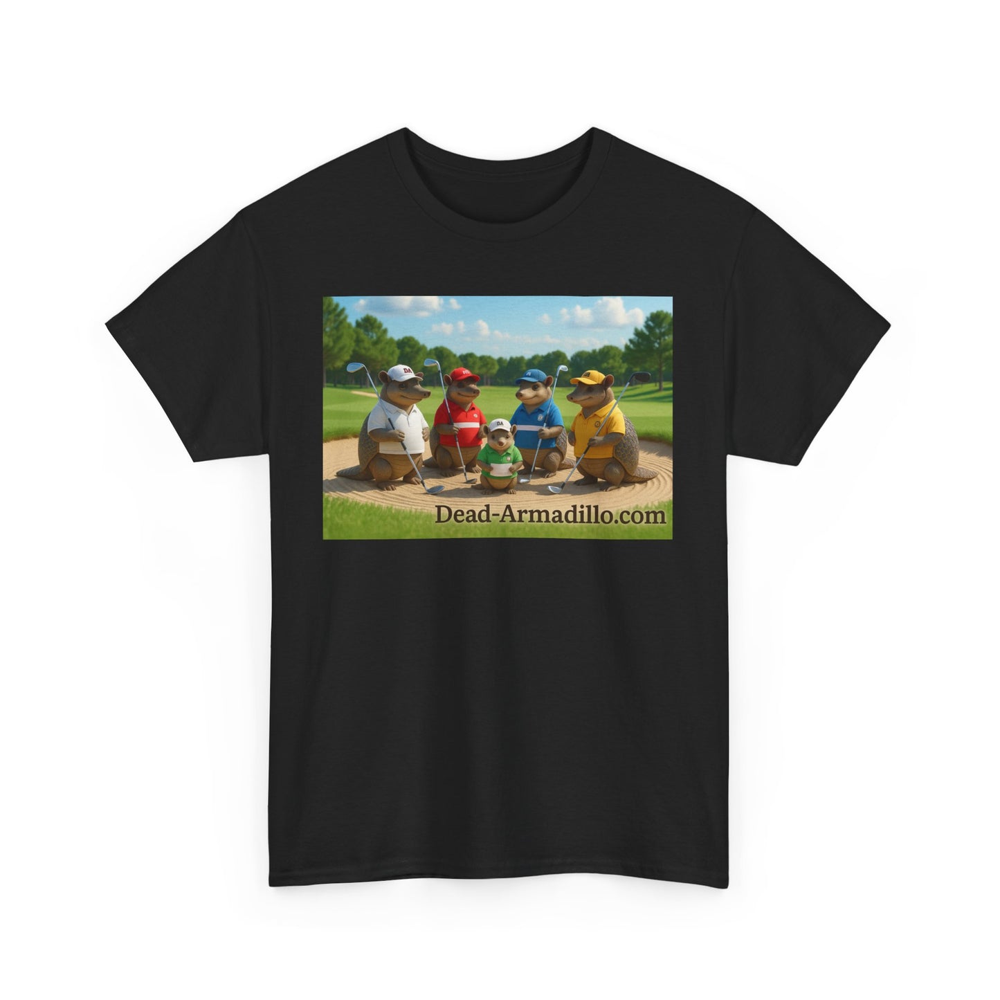 "Armadillo Golf T-Shirt | Funny Golf Gift | Great Day Group Photo Tee | Casual Wear| Birthday Celebrations | Unique Gift Idea | Graphic Tee"