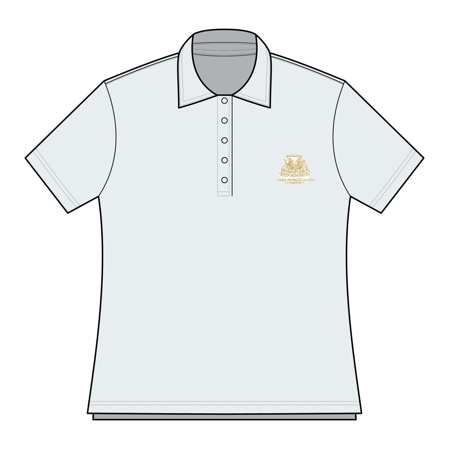 Women's Polo Shirt | Golf Themed | Elegant Armadillo Embroidered | Fall 2025 Release